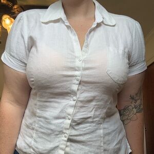 100% linen top